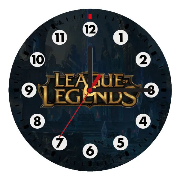 League of Legends LoL — Ρολόι τοίχου ξύλινο (20cm)