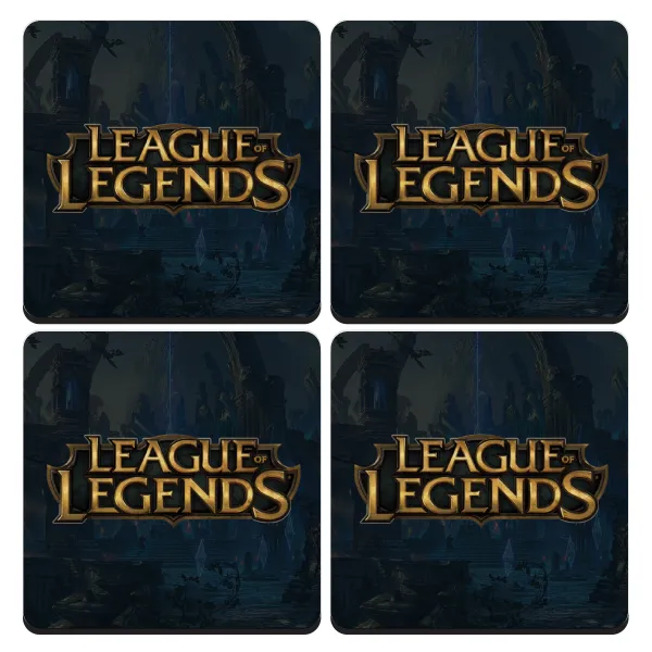 League of Legends LoL — Σουβέρ ξύλινα τετράγωνα (9cm)
