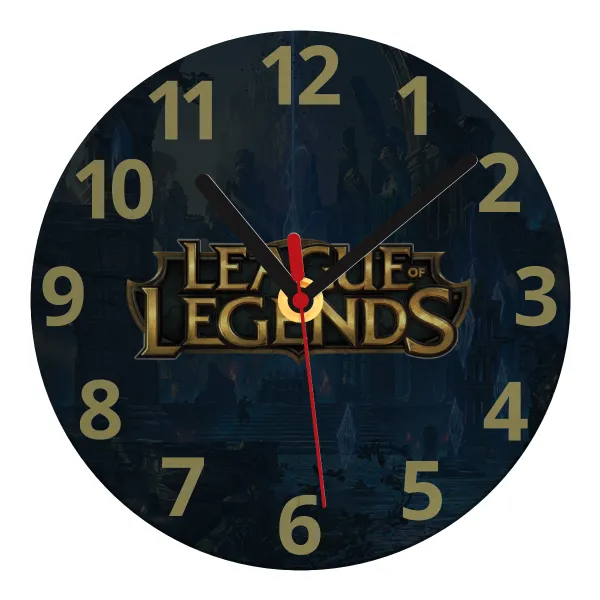 League of Legends LoL — Glass wall clock (20cm)