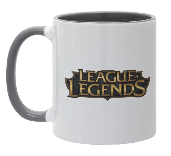League of Legends LoL — Κούπα χρωματιστή γκρι, κεραμική, 330ml
