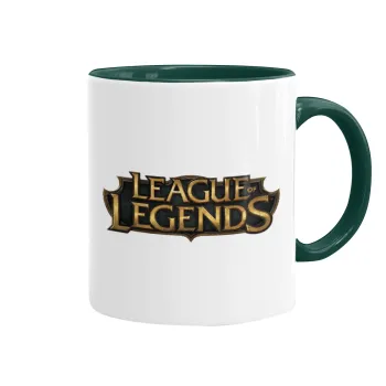 League of Legends LoL, Κούπα χρωματιστή πράσινη, κεραμική, 330ml
