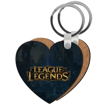League of Legends LoL, Μπρελόκ Ξύλινο καρδιά MDF