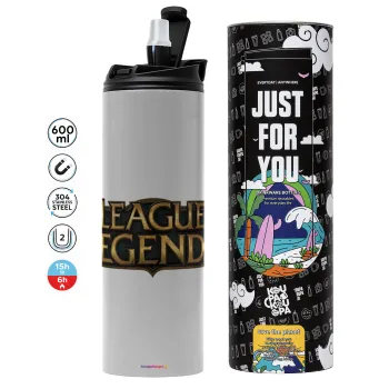 League of Legends LoL, Tumbler stainless steel GREY 600ml