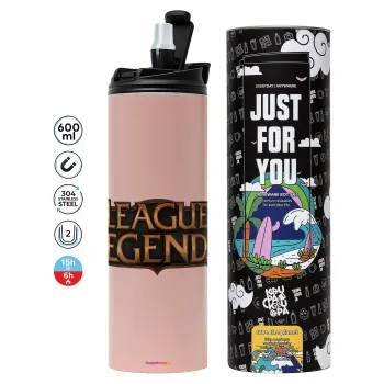 League of Legends LoL, Tumbler stainless steel PINK 600ml