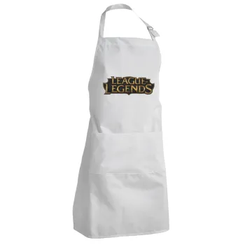 League of Legends LoL, Adult Chef Apron (with sliders and 2 pockets)
