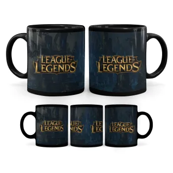 League of Legends LoL, Κούπα Μαύρη, κεραμική, 330ml
