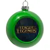 Green Christmas tree ornament bauble 8cm