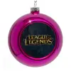 Purple Christmas tree ornament bauble 8cm