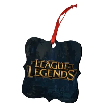 League of Legends LoL, Στολίδι Χριστουγεννιάτικο στολίδι polygon ξύλινο 7.5cm