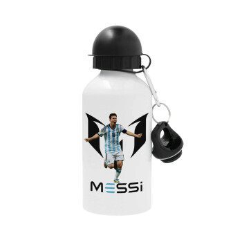 Leo Messi, Μεταλλικό παγούρι νερού, Λευκό, αλουμινίου 500ml