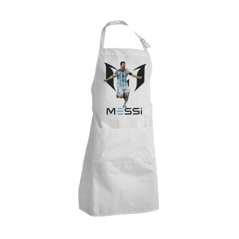 Leo Messi, Adult Chef Apron (with sliders and 2 pockets)