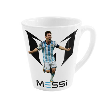 Leo Messi, Κούπα κωνική Latte Λευκή, κεραμική, 300ml