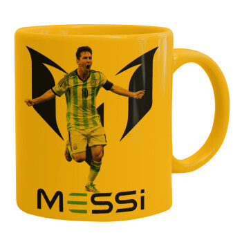 Λιονέλ Μέσι, Leo Messi, Κούπα, κεραμική κίτρινη, 330ml