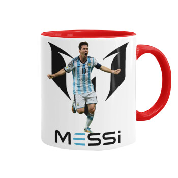 Leo Messi, Mug colored red, ceramic, 330ml