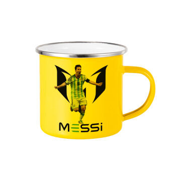 Lionel Messi, Yellow Enamel Metallic Cup 360ml