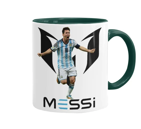 Lionel Messi — Mug colored green, ceramic, 330ml