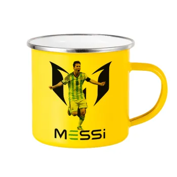Lionel Messi, Yellow Enamel Metallic Cup 360ml