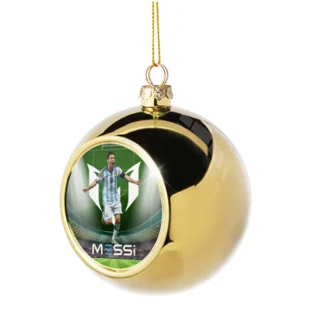 Lionel Messi, Golden Christmas tree ball ornament 8cm