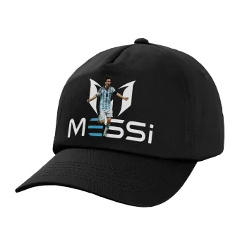Lionel Messi, Adult Baseball Cap, 100% Cotton, Black (COTTON, ADULT, UNISEX, ONE SIZE)
