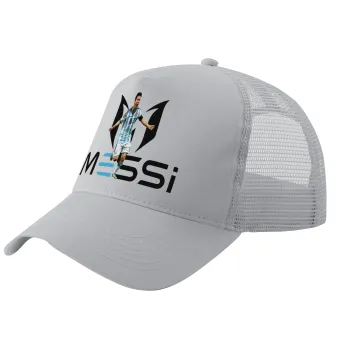 Λιονέλ Μέσι, Leo Messi, Καπέλο Trucker με Δίχτυ, ΓΚΡΙ, (ΒΑΜΒΑΚΕΡΟ, ΠΑΙΔΙΚΟ, UNISEX, ONE SIZE)