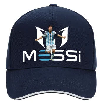 Λιονέλ Μέσι, Leo Messi, DRILL Καπέλο Ενηλίκων Ultimate ΜΠΛΕ/ΛΕΥΚΟ, (100% ΒΑΜΒΑΚΕΡΟ, ΕΝΗΛΙΚΩΝ, UNISEX, ONE SIZE)