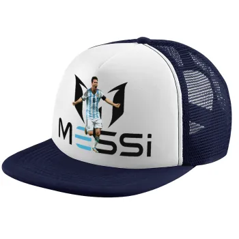Λιονέλ Μέσι, Leo Messi, Καπέλο παιδικό Soft Trucker με Δίχτυ ΜΠΛΕ ΣΚΟΥΡΟ/ΛΕΥΚΟ (POLYESTER, ΠΑΙΔΙΚΟ, ONE SIZE)