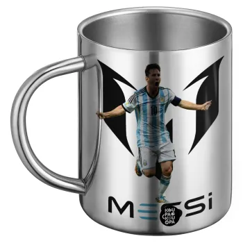 Λιονέλ Μέσι, Leo Messi, Ανοξείδωτη Μεταλλική Κούπα 450ml - Διπλού Τοιχώματος