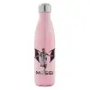 Μεταλλικό παγούρι θερμός Ροζ Ιριδίζον (Stainless steel), διπλού τοιχώματος, 500ml