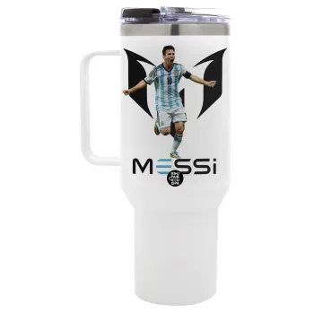 Λιονέλ Μέσι, Leo Messi, Mega Tumbler με καπάκι, διπλού τοιχώματος (θερμό) 1,2L