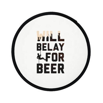 Will Belay For Beer, Βεντάλια υφασμάτινη αναδιπλούμενη με θήκη (20cm)