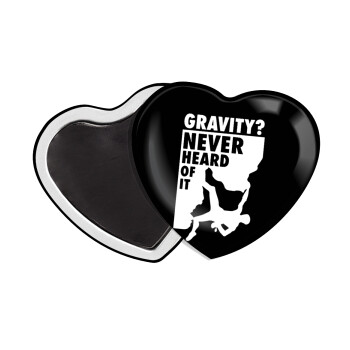 Gravity? Never heard of that!, Μαγνητάκι καρδιά (57x52mm)