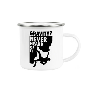 Gravity? Never heard of that!, Κούπα Μεταλλική εμαγιέ λευκη 360ml