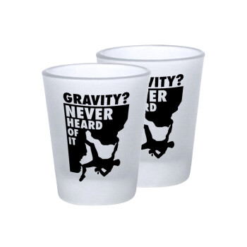 Gravity? Never heard of that!, Σφηνοπότηρα γυάλινα 45ml του πάγου (2 τεμάχια)