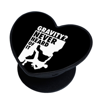 Gravity? Never heard of that!, Phone Holders Stand  καρδιά Μαύρο Βάση Στήριξης Κινητού στο Χέρι