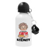 Metal water bottle, White, aluminum 500ml