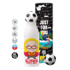 Soccer Metal mug thermos, double wall, 550ml