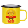 Metallic enamel MATT Yellow cup 360ml