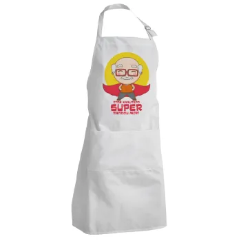 To my best Super Grandpa!, Adult Chef Apron (with sliders and 2 pockets)