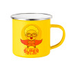 Yellow Enamel Metallic Cup 360ml