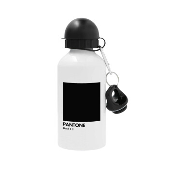 Pantone Black, Μεταλλικό παγούρι νερού, Λευκό, αλουμινίου 500ml