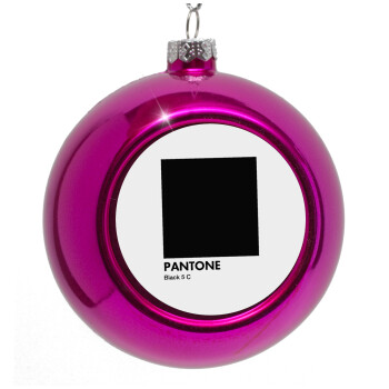 Pantone Black, Στολίδι Χριστουγεννιάτικη μπάλα δένδρου Μωβ 8cm