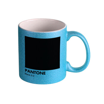 Pantone Black, Κούπα Σιέλ Glitter που γυαλίζει, κεραμική, 330ml