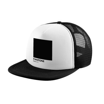 Pantone Black, Καπέλο Soft Trucker με Δίχτυ Black/White 