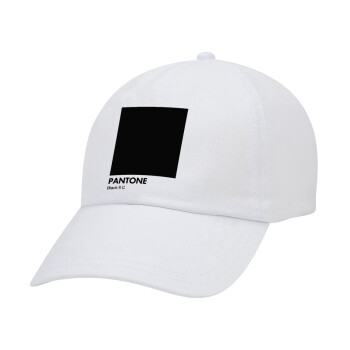 Pantone Black, Καπέλο Baseball Λευκό (5-φύλλο, unisex)