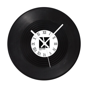 Pantone Black, Ρολόι τοίχου Βινύλιο (30cm)