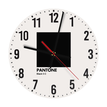 Pantone Black, Ρολόι τοίχου ξύλινο (30cm)