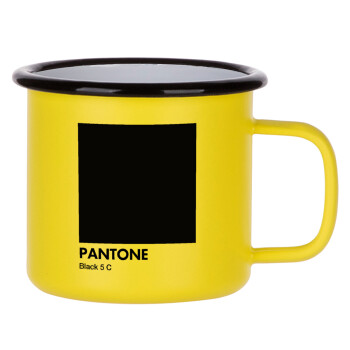 Pantone Black, Κούπα Μεταλλική εμαγιέ ΜΑΤ Κίτρινη 360ml