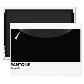 Pantone Black, Ορθογώνιο μαγνητάκι ψυγείου διάστασης 9x6cm