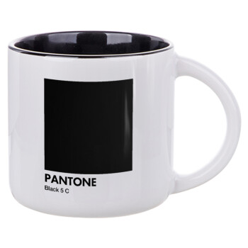 Pantone Black, Κούπα κεραμική 400ml Λευκή/Μαύρη
