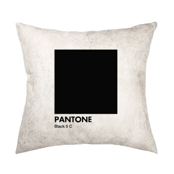 Pantone Black, Μαξιλάρι καναπέ Δερματίνη Γκρι 40x40cm με γέμισμα